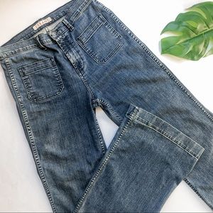 J BRAND Bette Wide Leg Patch Pocket Jeans Size 29